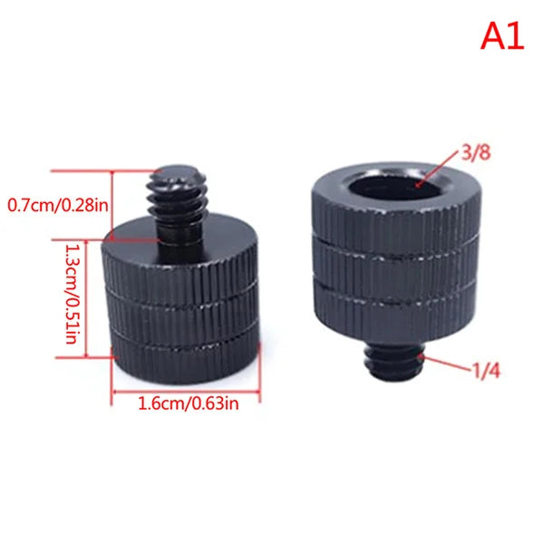 1/4" to M4–M10 Thread Screw Mount Adapter | Aluminum Alloy Thread Screw Adapter QXL A1