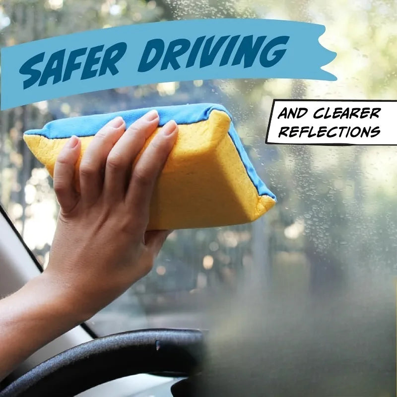 Super Absorbent Car Glass Demist Sponge Wipe Double-Sided Car Cleaning Sponge QXL