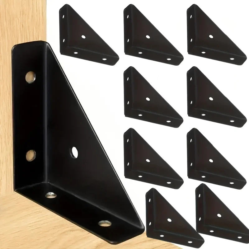 Heavy-Duty Iron L-Brackets 90° Corner Braces | Furniture Corner Brace Brackets QXL