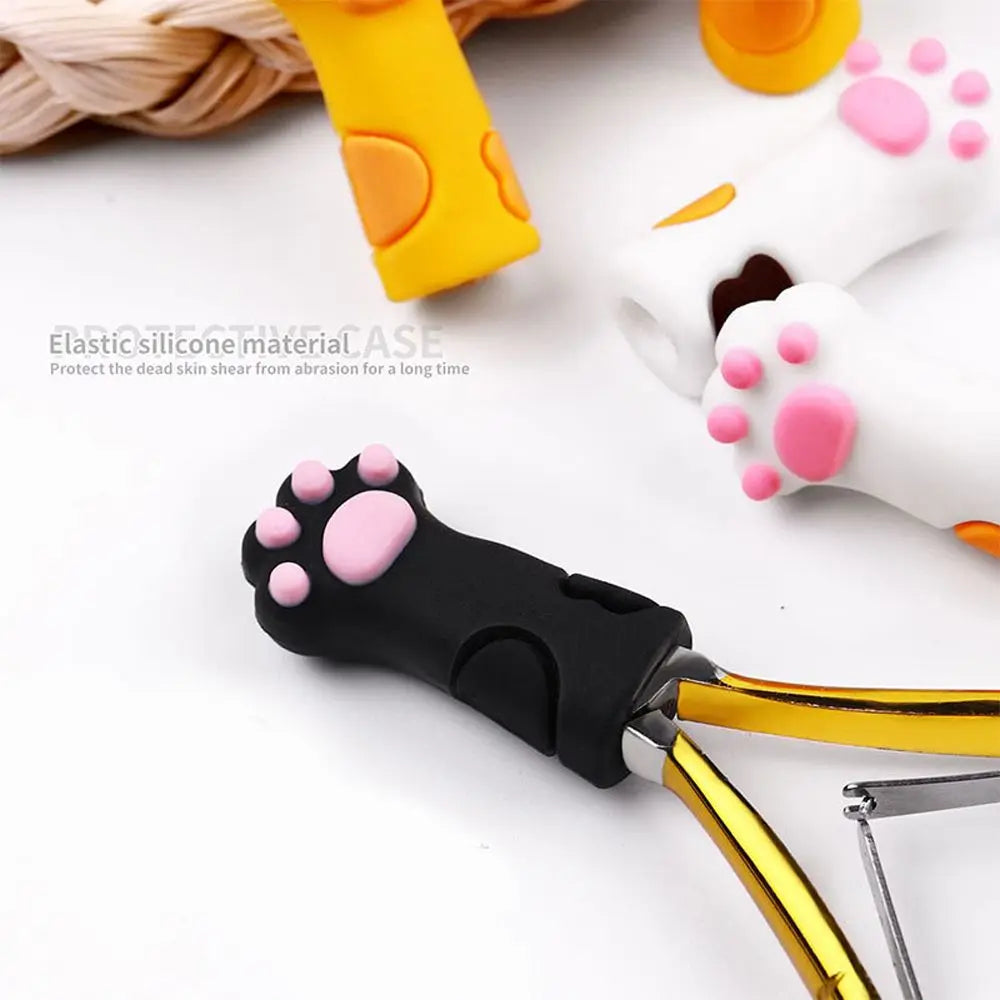 Silicone Cuticle Scissor Protective Cap | Cat Paw Cover Scissor Protective Cap QXL