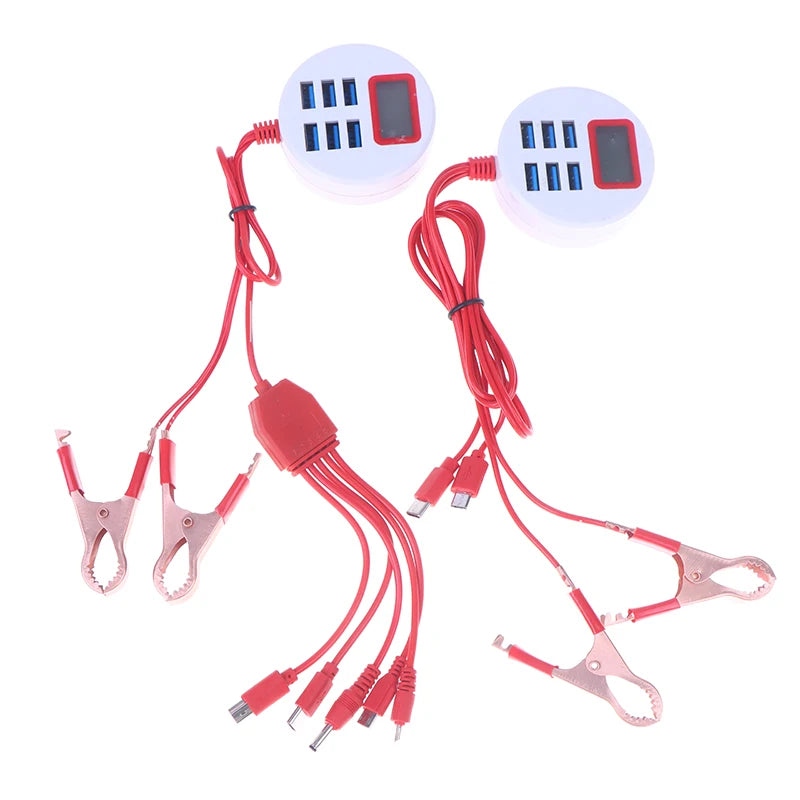 6-Port USB Charging Dock with LCD | 5V 1A Multi-Device Charger USB Charging Dock QXL