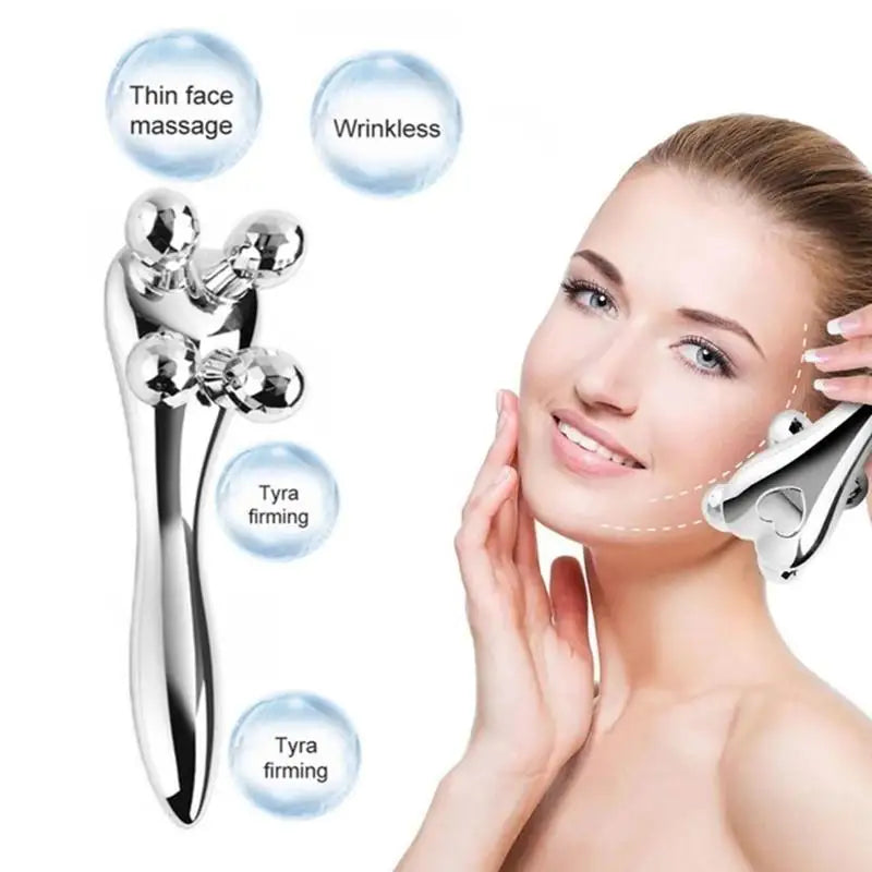 4D Y-Shape Roller Face Massager | Facial, Eye & Neck Tool Facial Roller Massager QXL