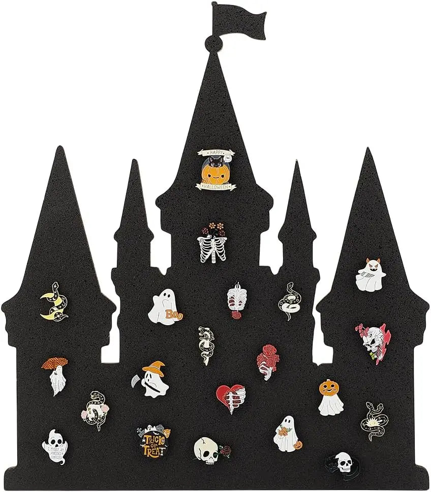 Black Castle Cork Pin Board 14x12" | Brooch & Bulletin Display Cork Pin Board QXL AECH04-12910