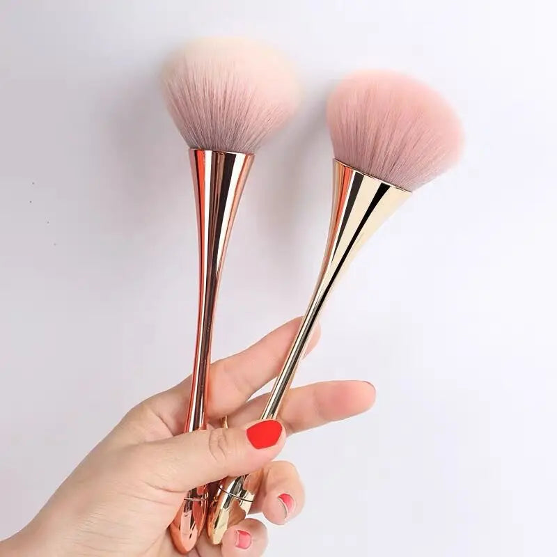Rose Gold Large Powder Blush Brush | Professional Makeup Tool Powder Blush Brush QXL