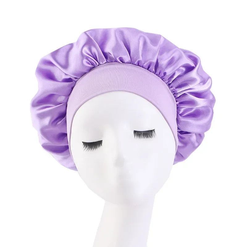 Satin Sleep Bonnet | Silk-Feel Night Cap for All Hair Types Satin Sleep Bonnet QXL NO.20