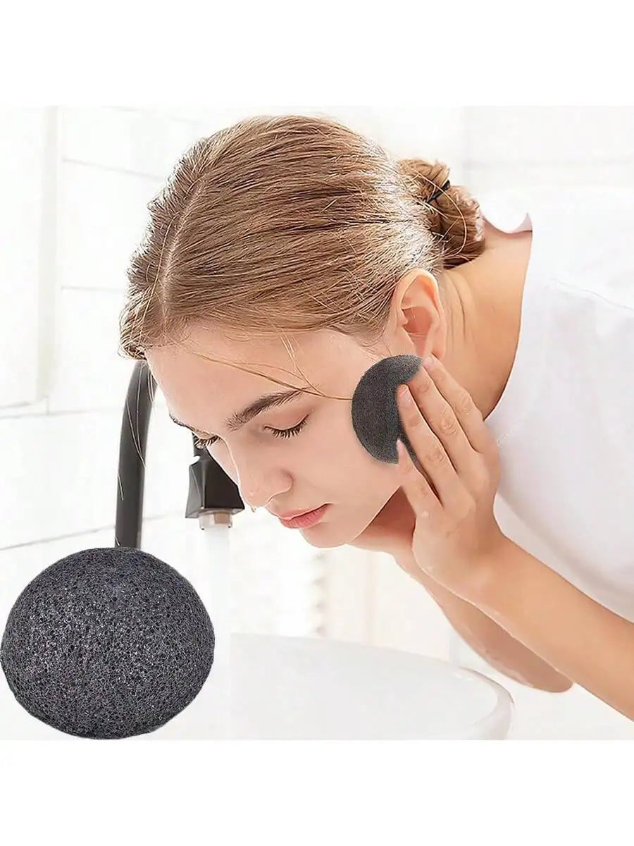 Natural Konjac Facial Sponge – Deep Cleansing & Exfoliating Facial Cleansing Sponge QXL