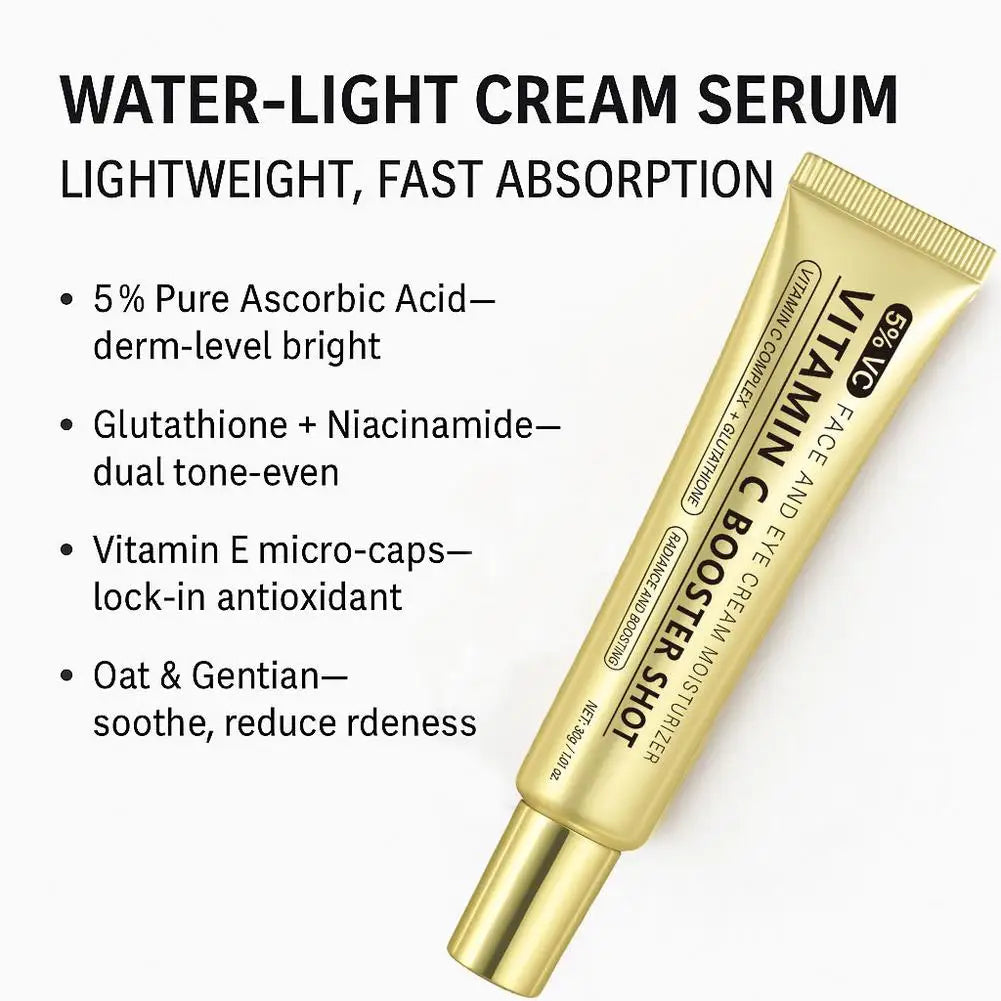 Vitamin C Booster Serum – Niacinamide, Glutathione & Vitamin E Brightening Face Serum QXL