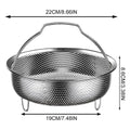 304 Stainless Steel Steamer Basket with Handle | 3 Sizes Steamer Basket QXL 22cm