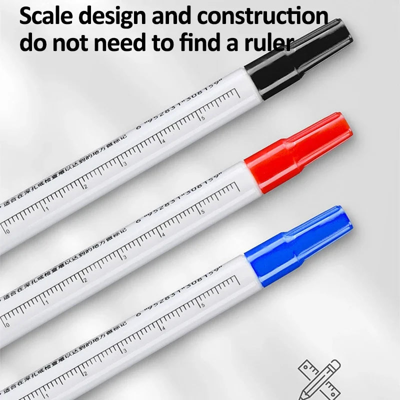 Deep Hole Long Nib Marker Pens | Double-Headed Woodworking Woodworking Marker Pen QXL