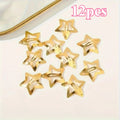 Golden Star Mini Hair Clips – Sweet Starlight Hairpins 5/12 Pack Hair Clips Set QXL Gold 12pcs