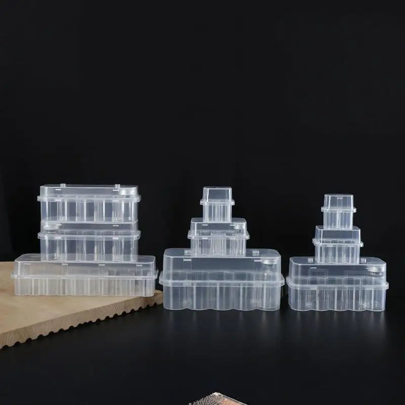 Stackable 3ml Vial Storage Box | Clear Freezer Organizer 4/10 Pack Vial Storage Case QXL