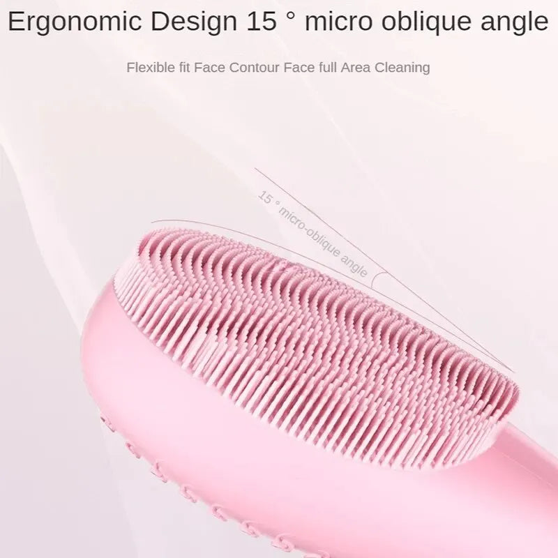 Miqmi Sonic Silicone Facial Cleansing Brush | IPX-7 Waterproof Facial Cleansing Brush QXL