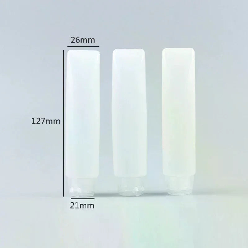 10-Pack Empty PE Squeeze Tubes 30/50ml | Refillable Travel Containers Refillable Squeeze Tubes QXL