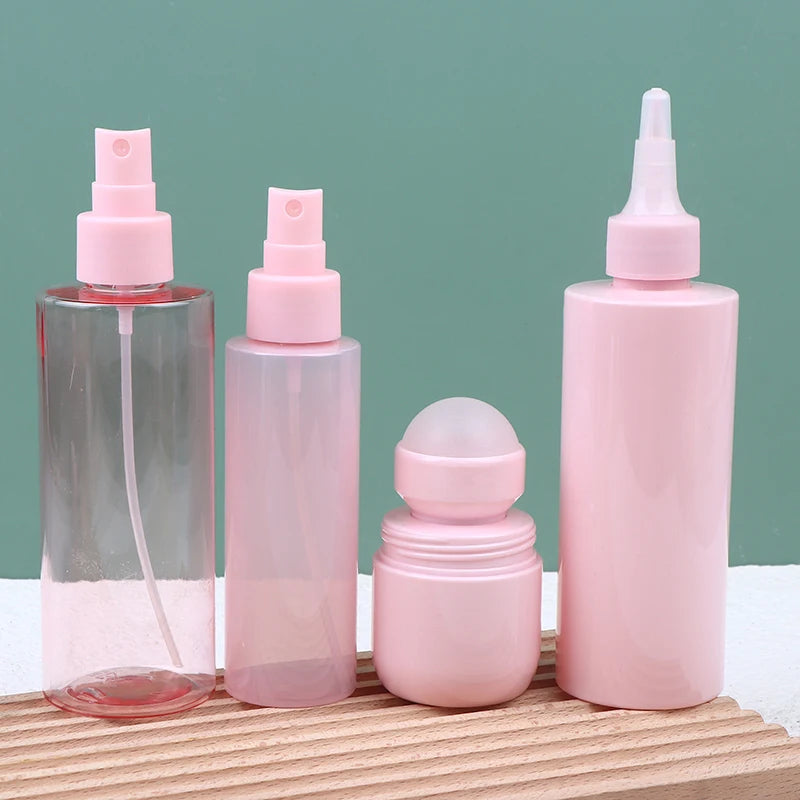 Pink PET Roll-On Bottle | Empty Refillable Oil & Perfume Roll-On Bottle QXL
