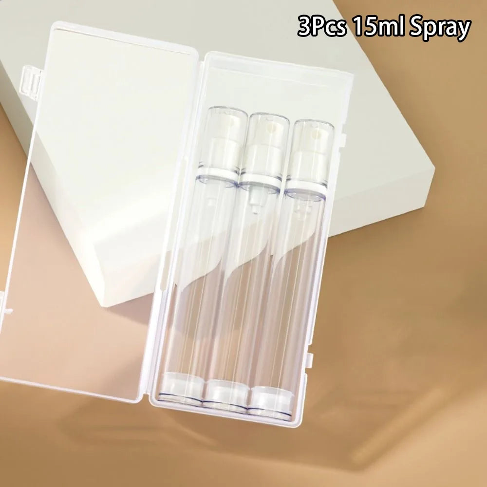 Travel Refillable Bottles 5–15ml | Lotion Pump & Spray Set Travel Refillable Bottles QXL 3pcs 15ML Sprayer