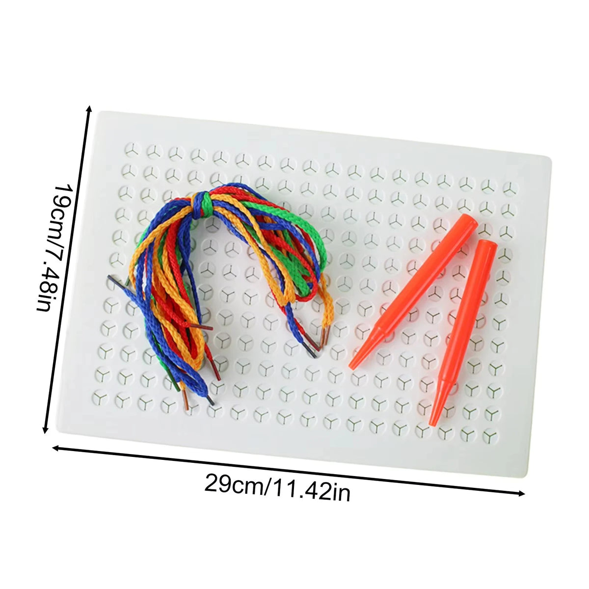 Kids Lacing & Weaving Board Set | Needle & Thread Sewing Kit Kids Weaving Kit QXL 2pcs