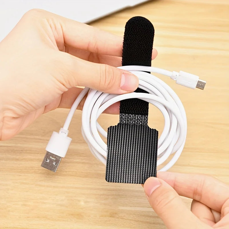 Reusable Self-Adhesive Cable Organizer Nylon Fastening Tape Cable Organizer Tape QXL
