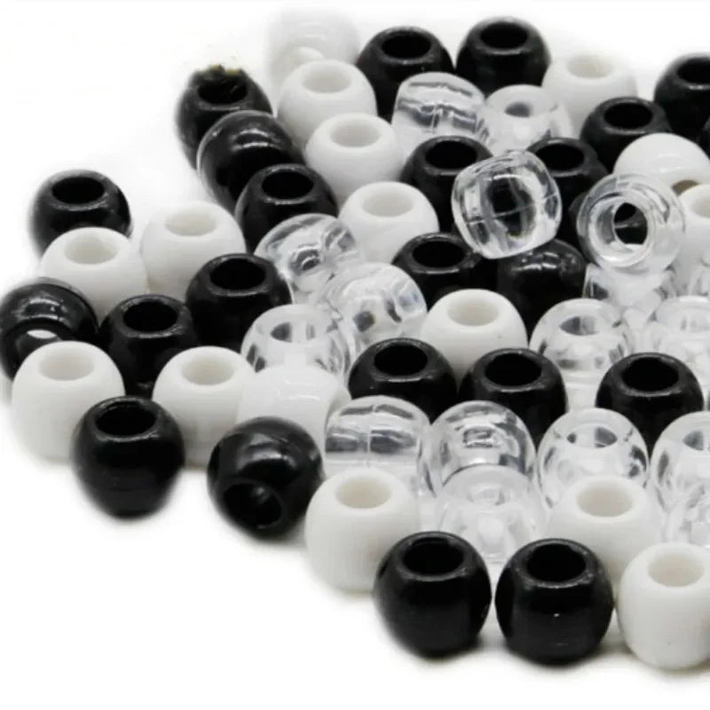 Colorful Acrylic Hair Braid & Dreadlock Beads – 20 or 100 Pc Hair Braid Beads QXL
