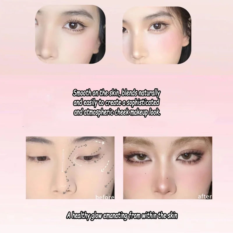 3-in-1 Blush Contour & Highlight Palette | Matte Finish Blush Contour Palette QXL
