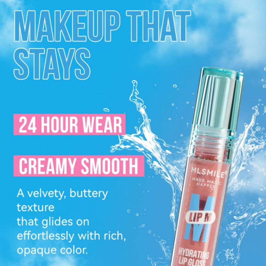 MLSMILE Pearl Lip Glaze – Matte Velvet, Waterproof & Moisturizing Liquid Lip Gloss QXL
