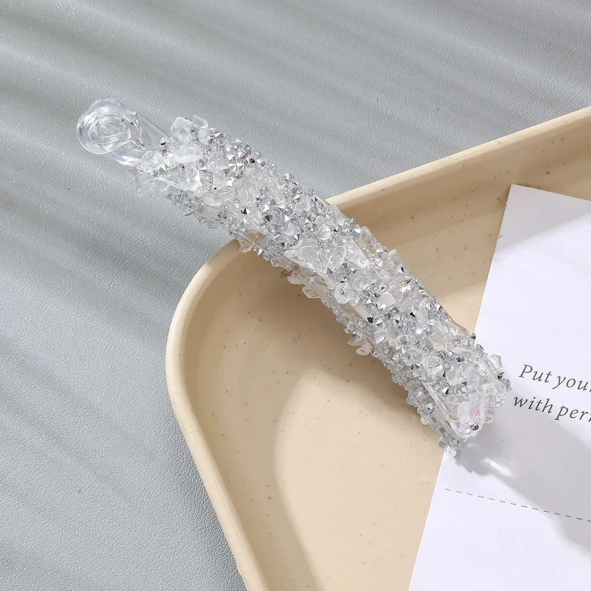 Rhinestone Banana Hair Clips – Pearl Claw Clamp Barrettes Banana Claw Hair Clip QXL tm st
