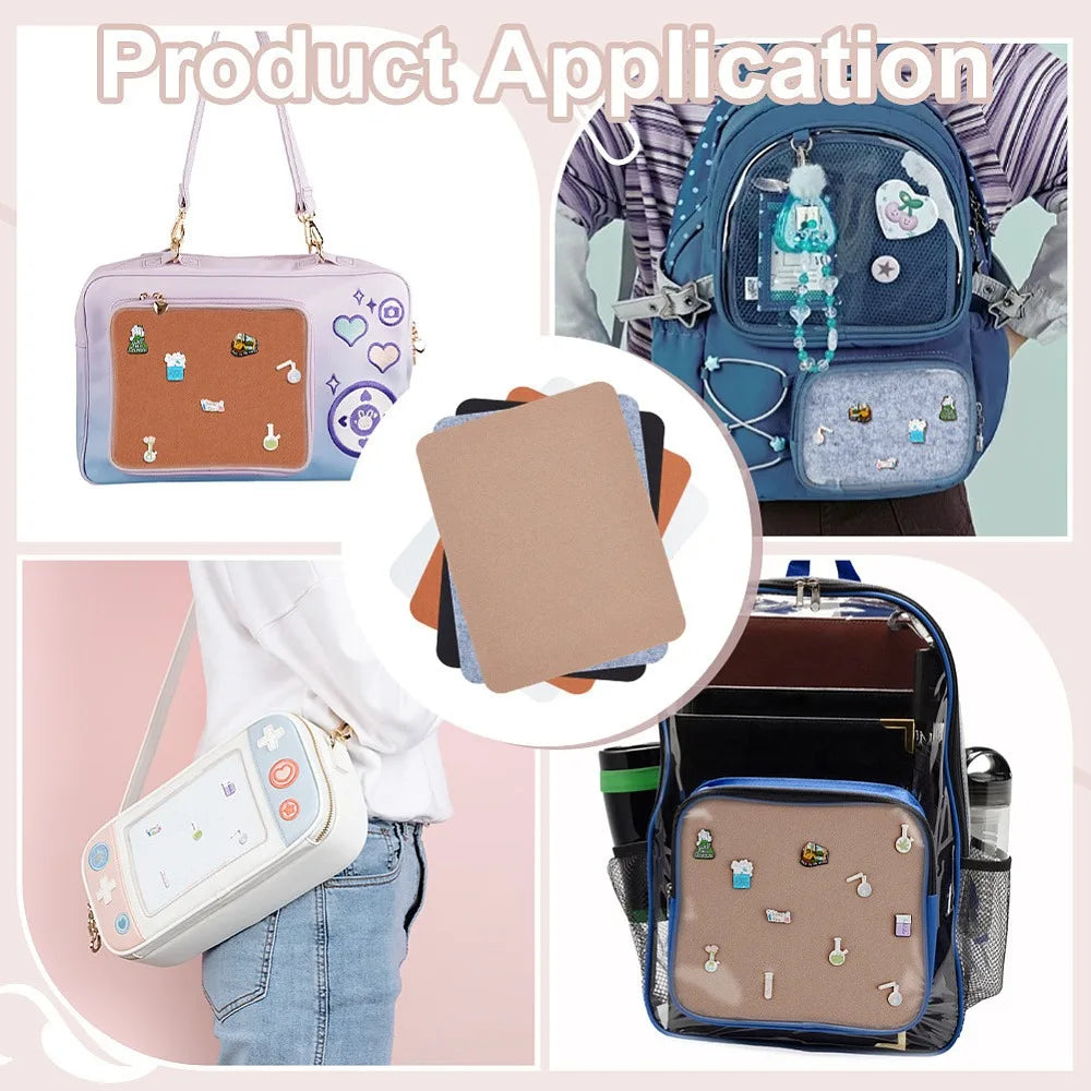 Ita Bag Felt Insert Sheets 5-Pack | 12.6x9.8" Pin Display Felt Craft Sheets QXL