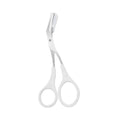 Stainless Steel Eyebrow Scissors with Comb | Brow Trimmer Eyebrow Trimmer Scissors QXL white