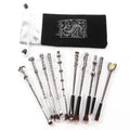 5-Piece Wand Makeup Brush Set | Soft Bristles & Metal Handles Makeup Brush Set QXL 10pcs with bag