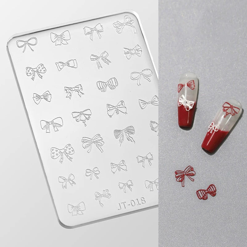 3D Silicone Nail Mold | Lace & Ribbon DIY Nail Art Template Silicone Nail Mold QXL A8
