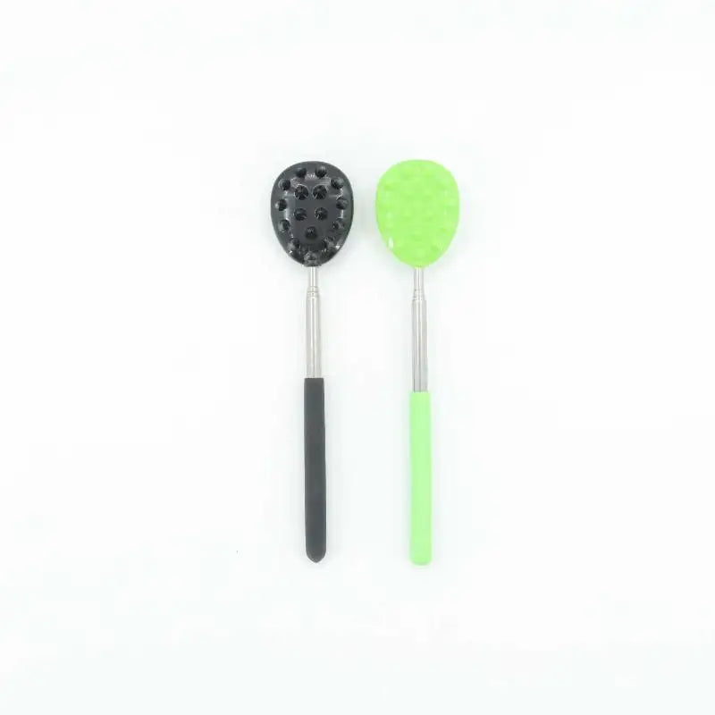 Telescopic Back Massage Stick | Silicone Spikes Extendable Rod Manual Massage Stick QXL