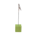 Wooden Fragrance Test Strip Holder | Desktop Place Card Clip Fragrance Strip Holder QXL Green