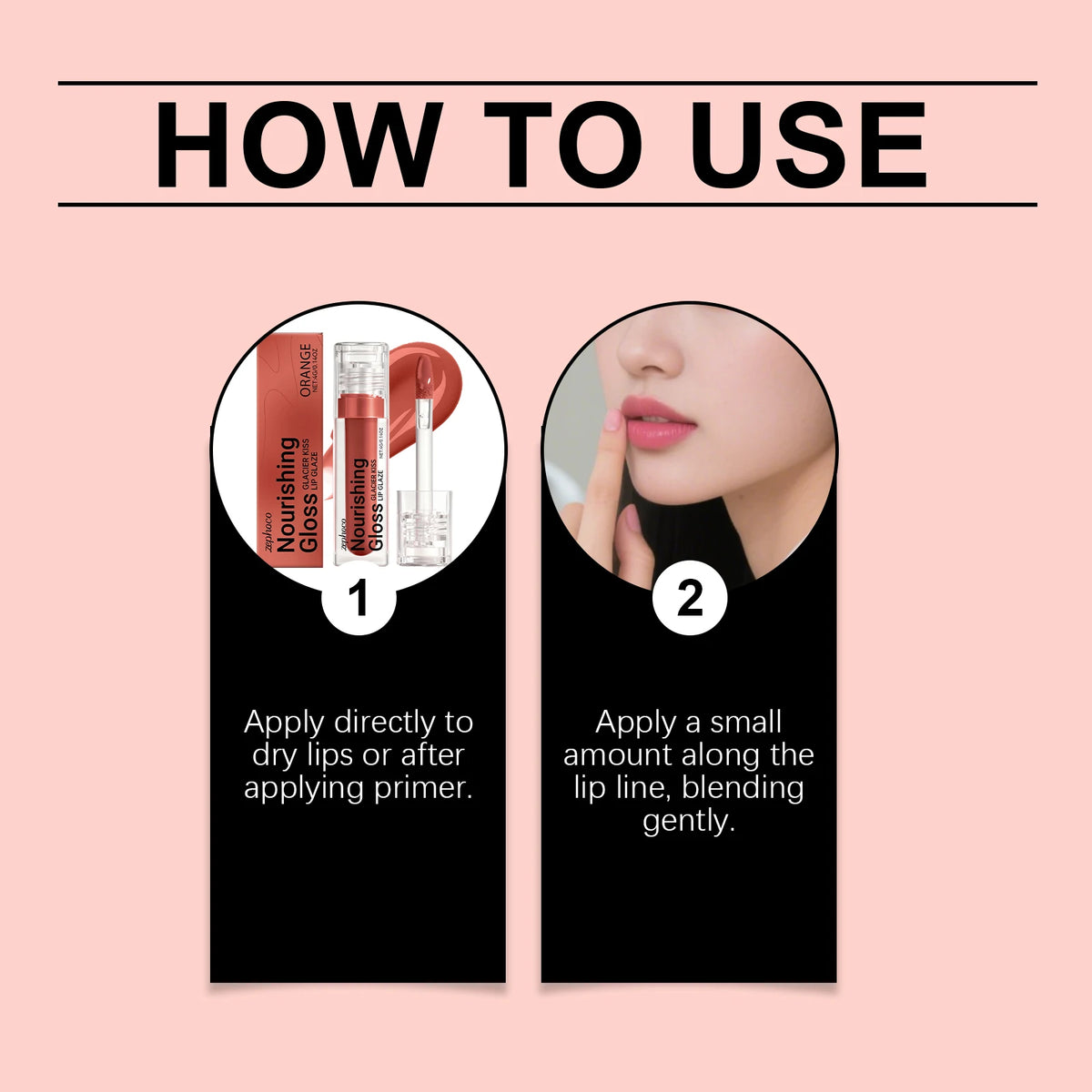 Zephoco Orange-Red Lip Gloss | Moisturizing & Plumping Lip Gloss QXL