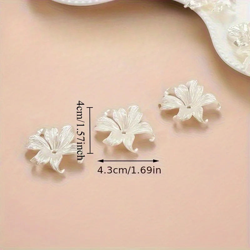 Iris Flower Plastic Beads | DIY Jewelry Making Supplies DIY Craft Beads QXL