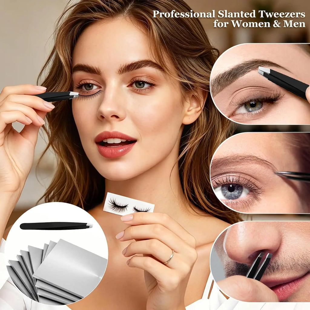 10X Magnifying Makeup Mirror & Tweezers Set – 6" Travel Magnifying Makeup Mirror QXL