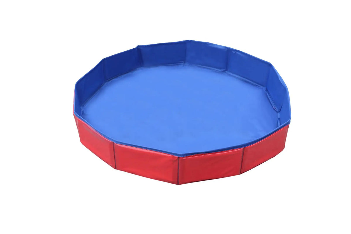 Blue PVC Dog Bath Tub | Indoor & Outdoor Pet Bathing Pet Bath Tub QXL Red-L