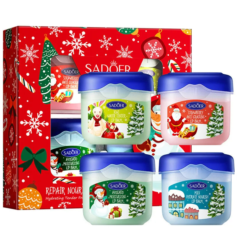 Coconut & Aloe Lip Balm with Vitamin C – Daily Moisture 2.7g Lip Balm QXL 4pcs Lip Balm