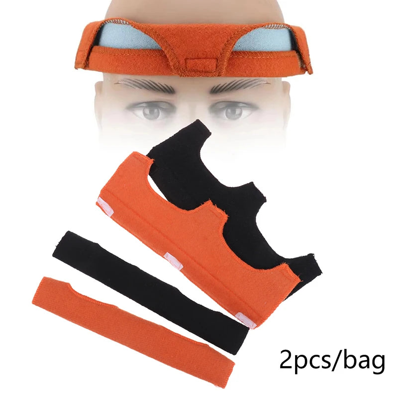 2-Pack Hard Hat Sweatband Liner | Flame-Retardant Cotton Helmet Sweatband Liner QXL