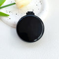 Cartoon Macaroon Pocket Folding Comb with Mirror | Air Cushion Pocket Folding Comb QXL Black