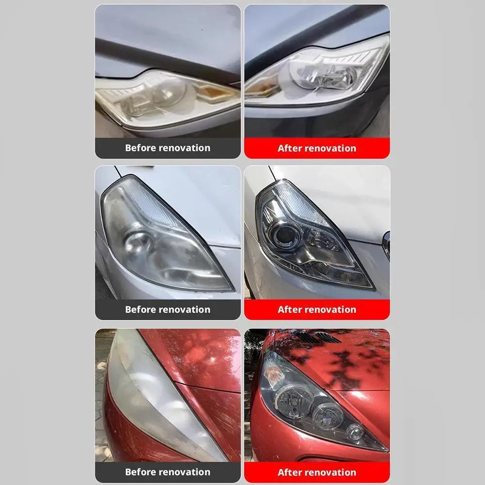 Car Headlight Restoration Kit – Spray, Polish & Scratch Repair Headlight Restoration Kit QXL