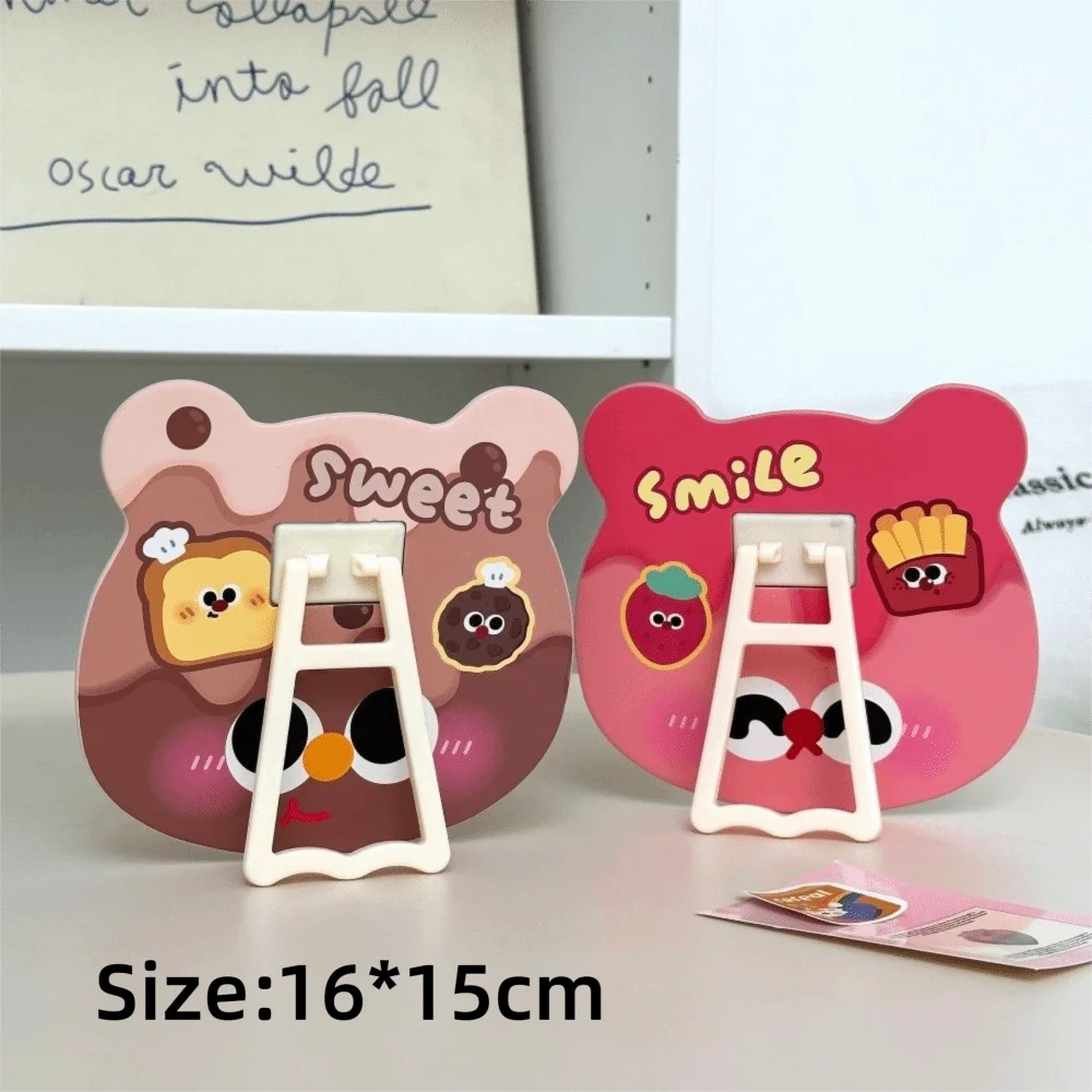 Cute Bear Head Foldable Vanity Mirror | Stand or Wall Mount Foldable Vanity Mirror QXL