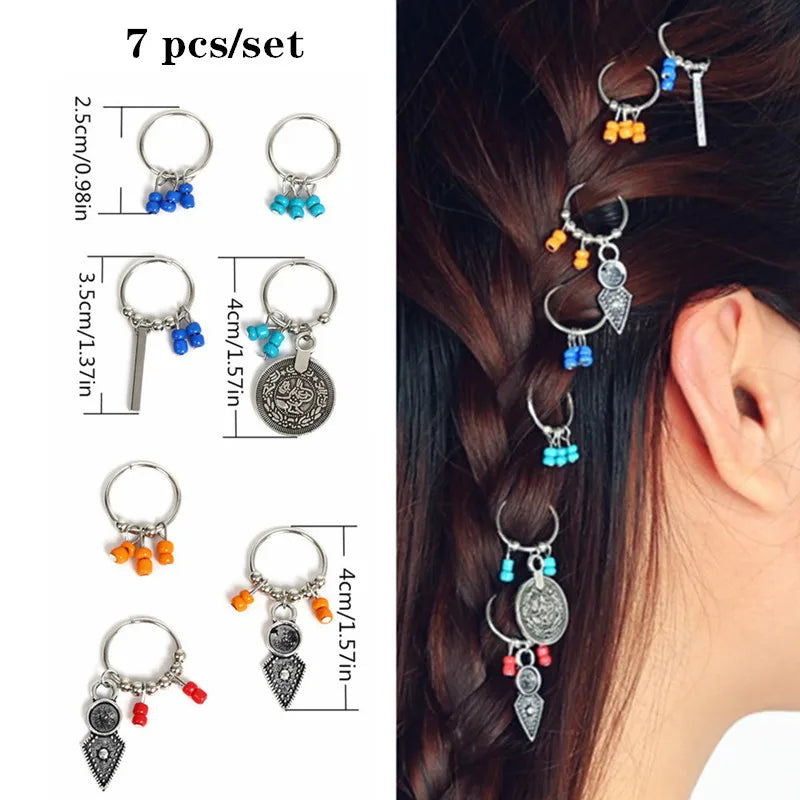 Dreadlock Beads & Hair Braid Cuffs | Alloy Shell Charms 5–10pk Dreadlock Hair Beads QXL