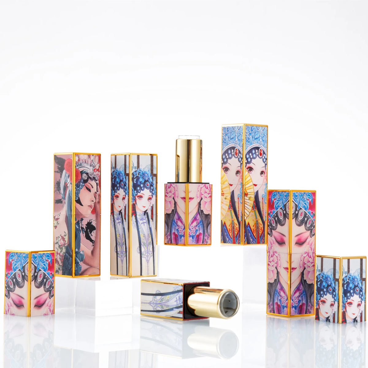Van Gogh DIY Refillable Lipstick Tube | Magnetic Lid 12.1mm Refillable Lipstick Tube QXL