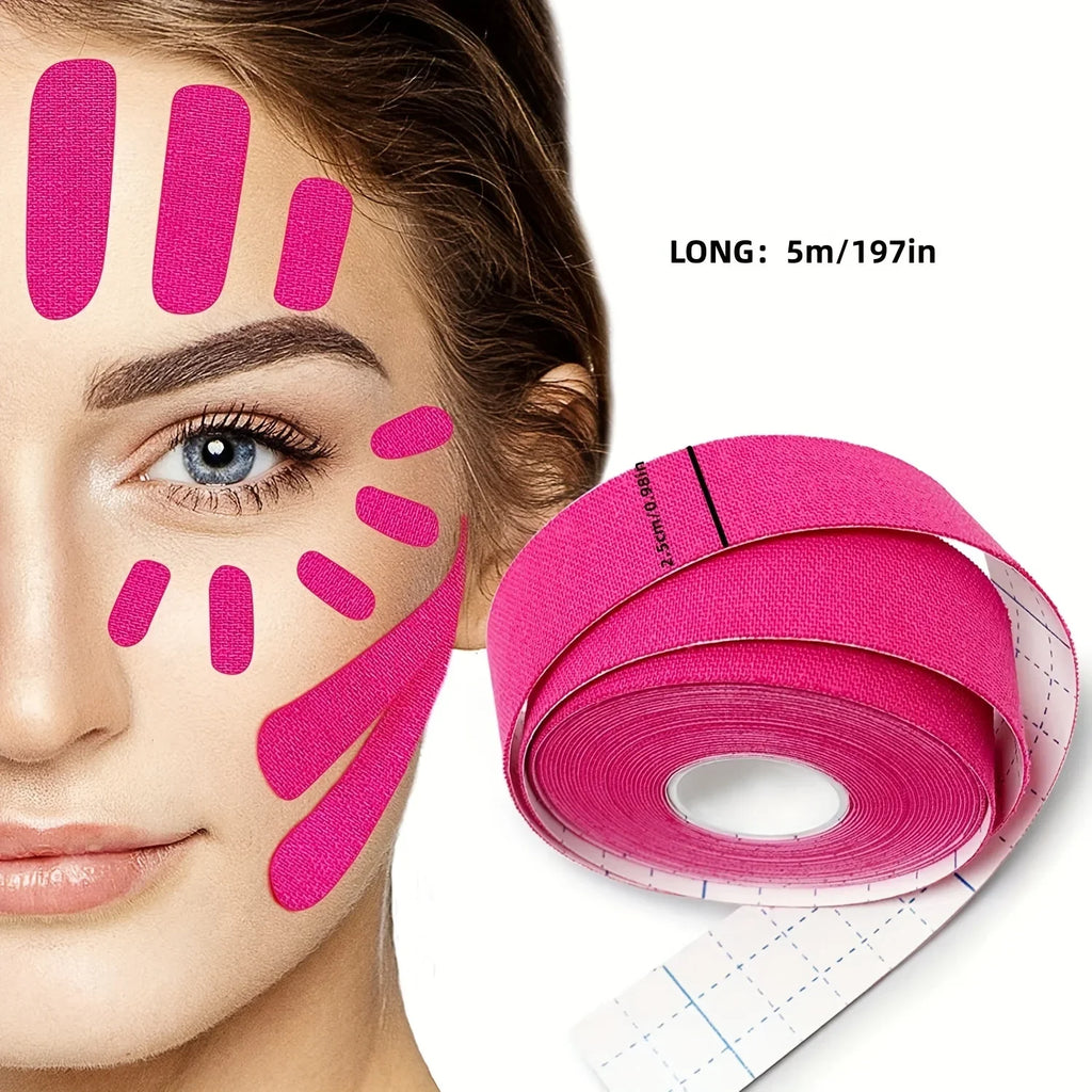 Elastic Face Lift Tape – Reusable V Jawline & Neck Firming Face Lift Tape QXL