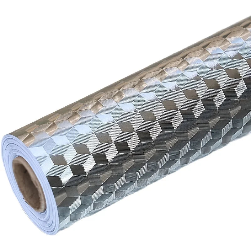 Peel & Stick Kitchen Backsplash Aluminum Foil Contact Paper Backsplash Contact Paper QXL