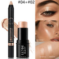 Metallic Eyeshadow Pen & Highlighter Stick Set | Shimmer Duo Eyeshadow & Highlighter Set QXL Set A