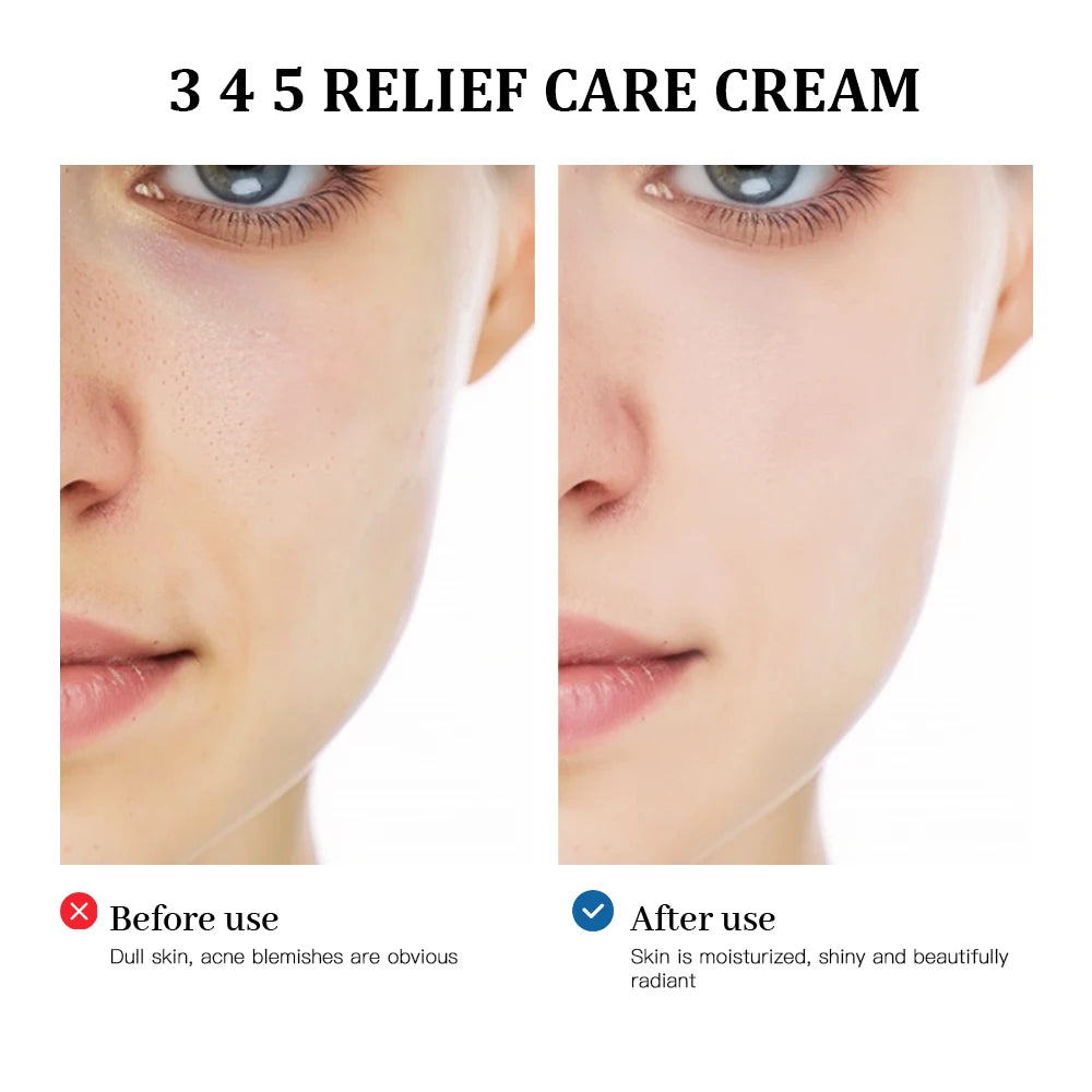 345 Relief Care Cream | Brightening Antioxidant Moisturizer Face Moisturizer Cream QXL