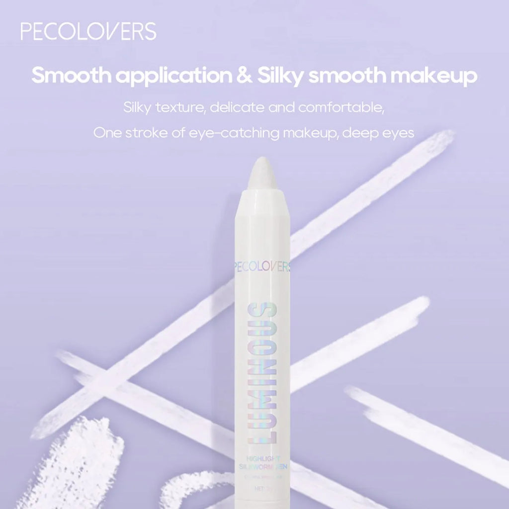 Matte White Eyeliner Highlighter Stick | Waterproof K-Beauty Pencil Eyeliner Highlighter Pencil QXL