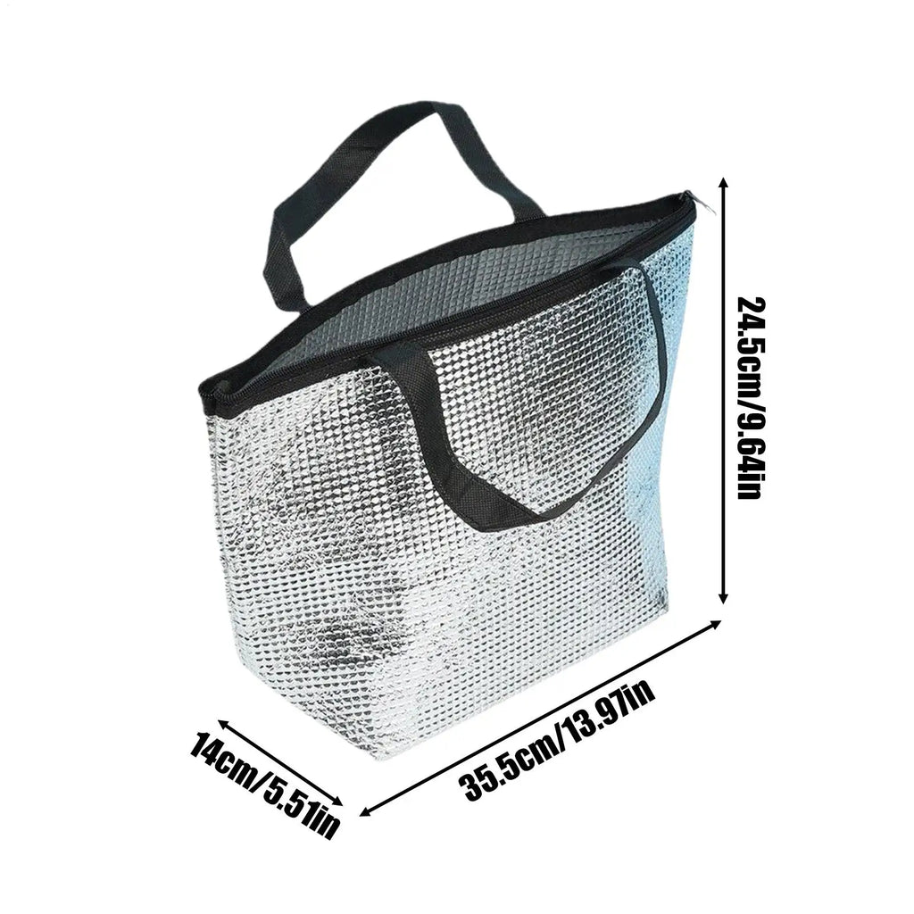 Waterproof Insulated Aluminum Food Bag | Foldable Thermal Pouch Insulated Food Bag QXL