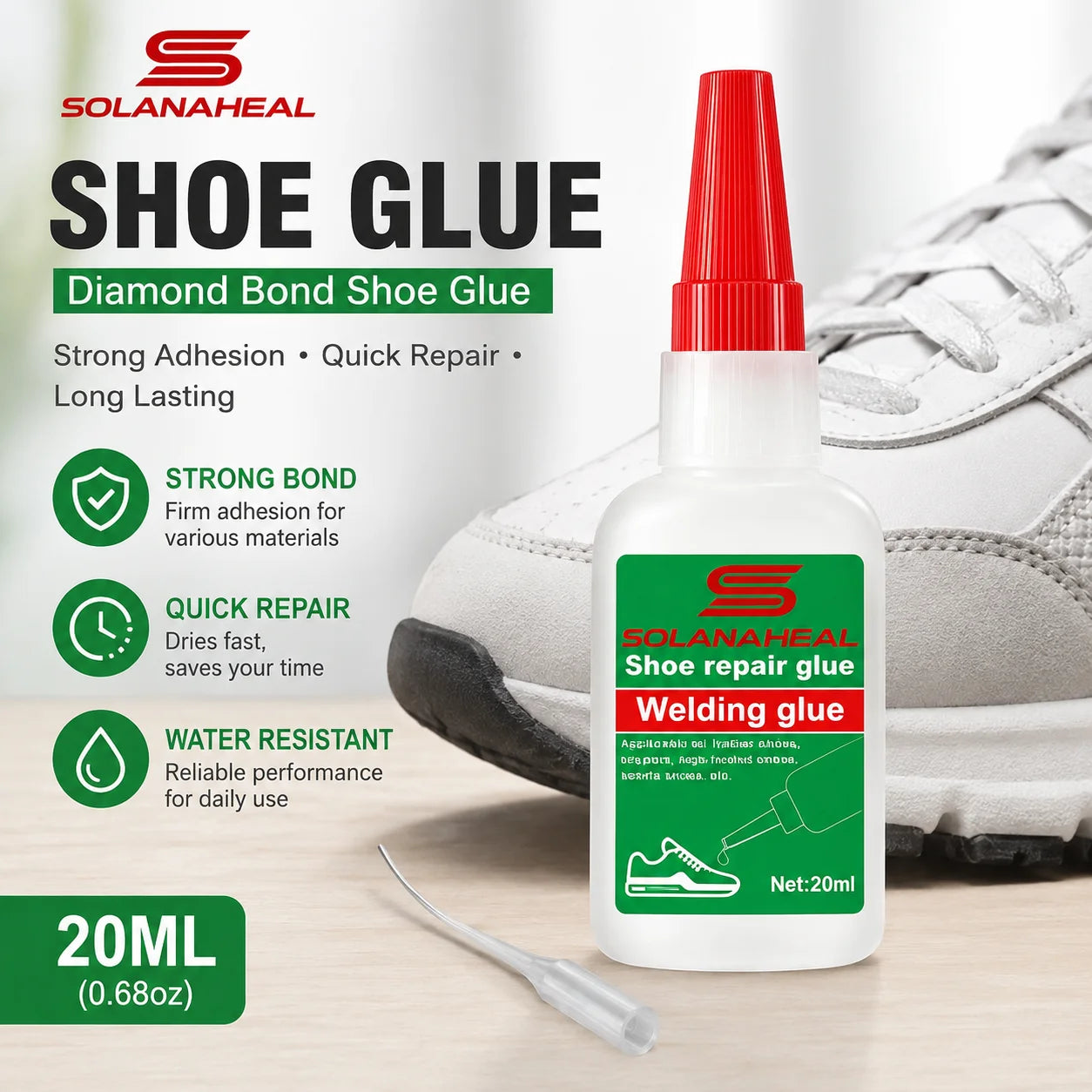 Waterproof Shoe Repair Glue – Strong, Flexible & Durable Shoe Repair Adhesive QXL