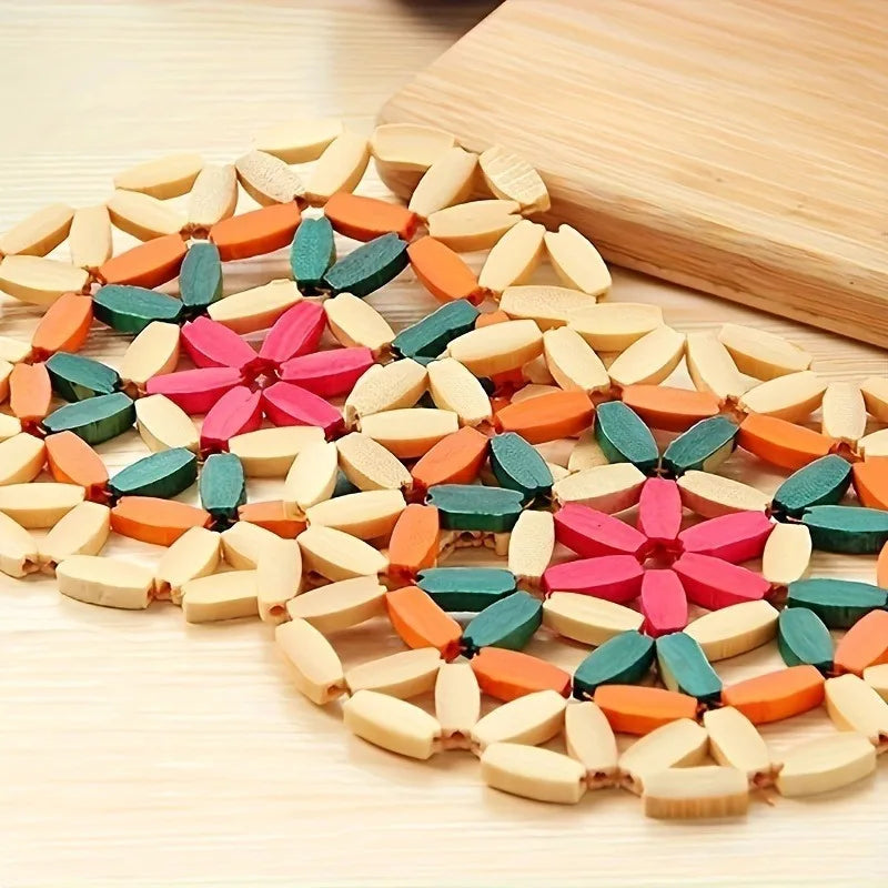 Heat-Resistant Round Trivet Mat | Kitchen Table & Dish Pad Trivet Mat QXL